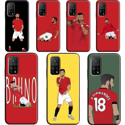 Bruno Fernandes fanart design For POCO F3 F1 F2 M3 X3 Pro Cover For Xiaomi Mi 11 Ultra 10T Pro Note 10 Lite Phone Case