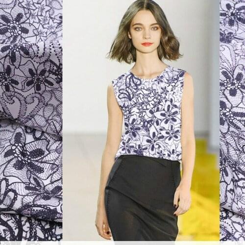 114 cm wide natural silk fabric meter 16 mm digital inkjet silk crepe de chine fabric printed dress fabric wholesale silk cloth