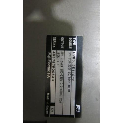 Inverter FVR5.5E11S-2 3PH 220V 5.5KW , Used one , 90% appearance new ; 3 months warranty ; in stock