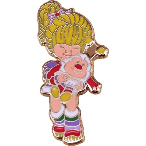 Rainbow Brite Enamel Pin Classic 80s Retro Animation Brooch Paying homage to the leader of the colour kids
