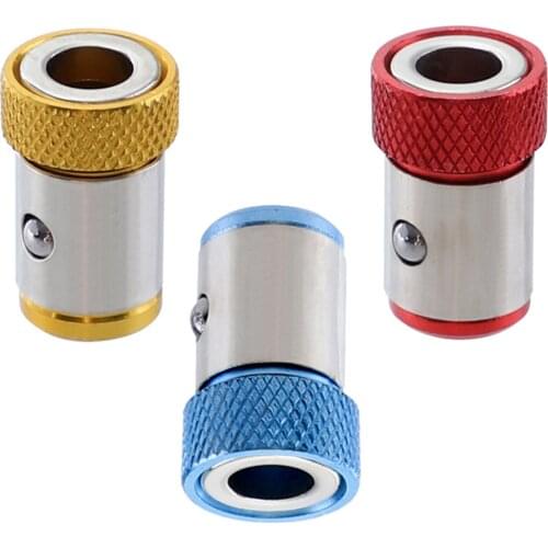 Magnetic Screw Ring Metal Bit Magnetizer Ring Screw Magnetic Holders Screw Ring Catcher For 1/4 Inch Hex Shank Screwdriver Bits