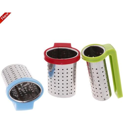 Reusable Tea Infuser Stainless Steel With Handle Tea Strainer Teapot Tea Bag Infuser Filter Household Tea Brewing Making