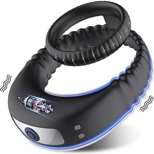 Male Vibrator Penis Cock Ring on for Man Delay Ejaculation Cockring Sex Toys for Men Couples Rings Penisring Toys for Adults 18