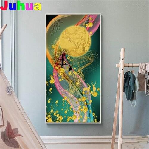 5D diamond painting set Abstract Gold art diamond embroidery full square round drill puzzles gifts for the new year 2021 large
