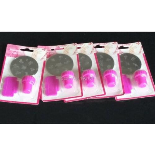 10Cards DIY Nail Art Stamping Art Set Stamping Nail Art Kit Nail Stamps + Scrapers+Image Plate