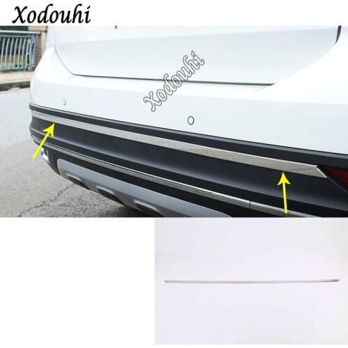 For Volkswagen VW T-cross Tcross 2018 2019 2020 2021 Cover Protection Bumper Trim Rear Back Tail Bottom Hoods Pedal Moulding