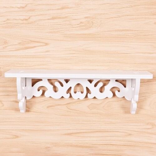 Wall Display Hanging Shelf Storage Practical Ledge White Rack Holder Home Bedroom Decoration Storage Containers