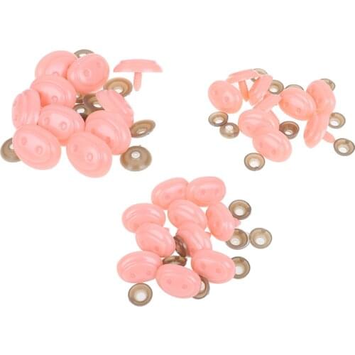 10pcs/bag Plastic Nose Snap Animal Scrapbooking Making Pig Nose Safety Nose Stuffed Toys Puppet Amigurumi Doll Accessories