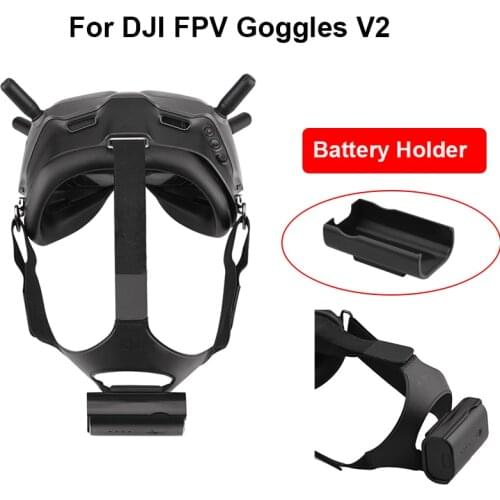 Battery Bracket Holder Mount for DJI FPV Combo Goggles V2 Flying Glasses Battery Storage Case Head Strap Back Clip Accessories