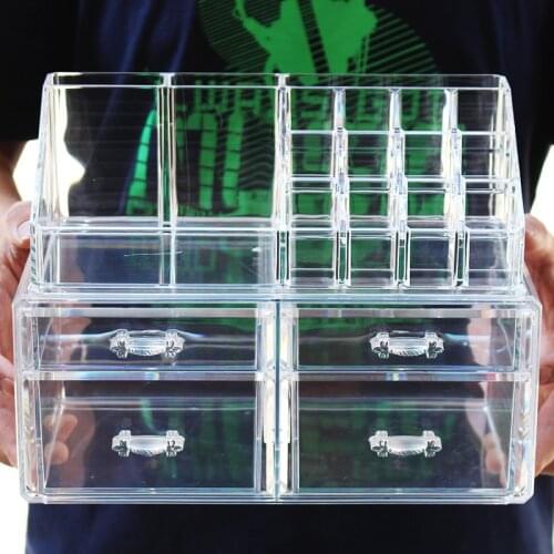 1PC New Clear Acrylic Concealer Makeup Pencils Box Organizer Cosmetic Display Jewelry Storage Case