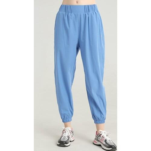 Sports Pants Womens Loose-fitting High Waist Yoga Pants Running Pants Workout Quick-drying Fitness Pants