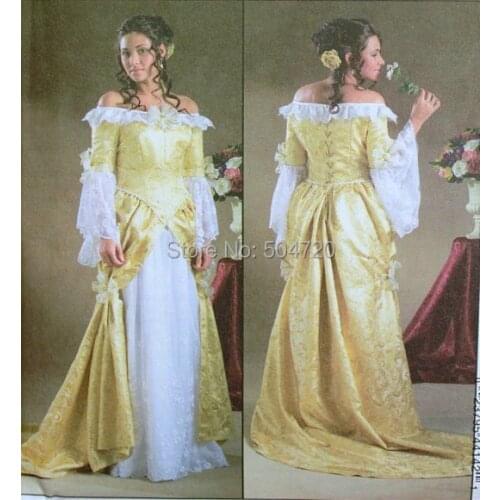 R-700 Vintage Costumes 1860s Civil War Southern Belle Ball wedding Dress/Gothic Lolita Dress Victorian dresses