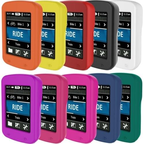 Clear PET Screen Protector Anti-Scratch Film For Garmin Edge 820 E820 GPS Bicycle Fall Protection Silicone Cover Anti-knock Case