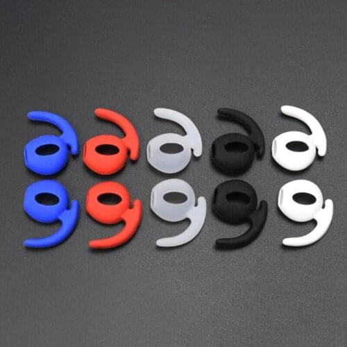 1Pair Durable Silicone Cover Earbuds In-ear Hook Earphone Cover Case Anti-slip Headphones For AirPods Earphone Accessories