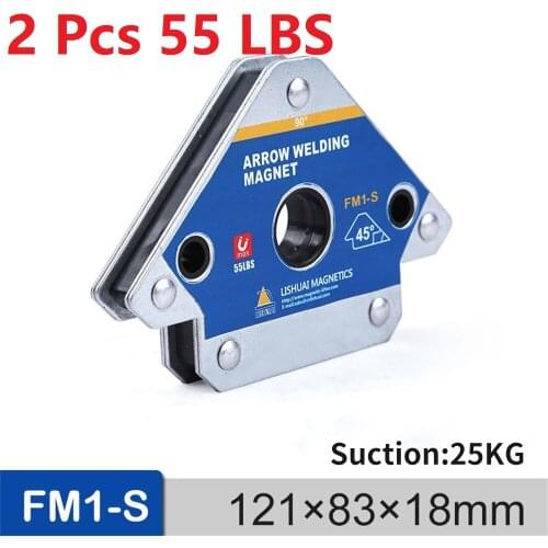2PCS 55LBS Magnetic Welding Holder Corner Positioner Soldering Locator for Welding Angles Magnetic Welding Magnet Holder FM1-S
