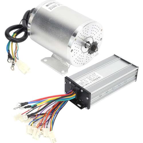 48V 2000W 34A Scooter DC Motor Brushless Motor Controller Conversion Kit Controller Reverse Twist Throttle Gear Switch Kit