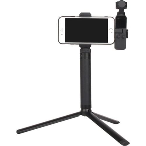 Aluminum Selfie Stick + Tripod+ Handheld Gimbal Stabilizer Phone Fixing Clamp Holder Clip for DJI OSMO Pocket Gimbal Accessories