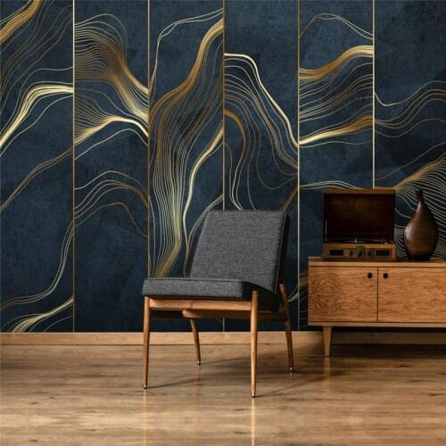 Beibehang Custom Dark green line geometry Wallpapers for Living Room Background Photo 3D Wall Paper Room home decor decoration