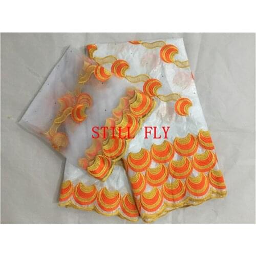 White jacquard brocade fabric with stones french lace fabrics tissu african women bazin riche fabric for wedding 5+2yards/lot