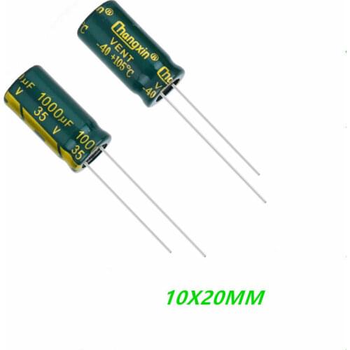Free shipping 20PCS Hot sale 35V1000UF 10*20 Electrolytic capacitor