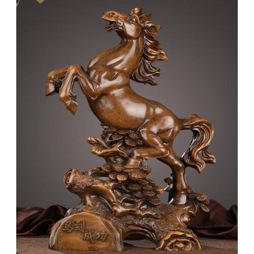 Big horse decoration a fortune living room handicraft horse to success Prancing Horse Company office table top decoration