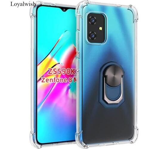 Ring Case Reinforced Corners for Asus Zenfone 8 Flip 7 6 6Z 5 4 3 Max M2ZB633KL ZB631KL ZA550KL L1 ZB602KL ZB555KL ZE520KL ZE552