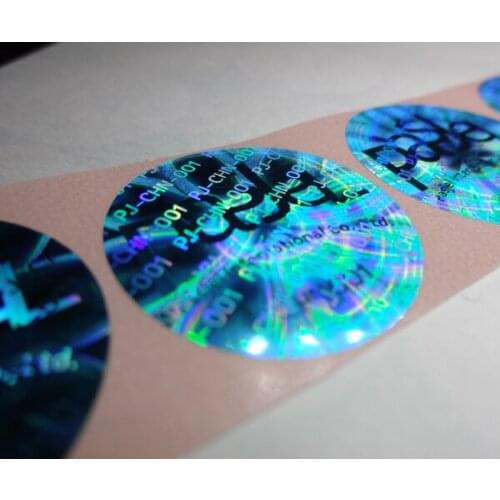 Cheap custom laser hologram PVC sticker printing laser label,void if removed