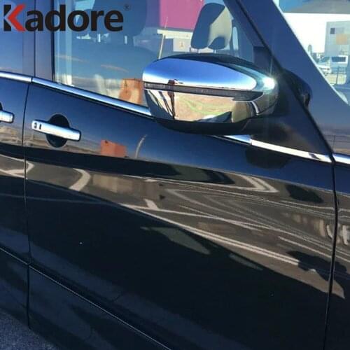 For Nissan Serena C27 2016-2018 2019 ABS Chromed Side Door Rearview Mirror Cover Trims Rear View Mirror Overlay Cap Car Styling