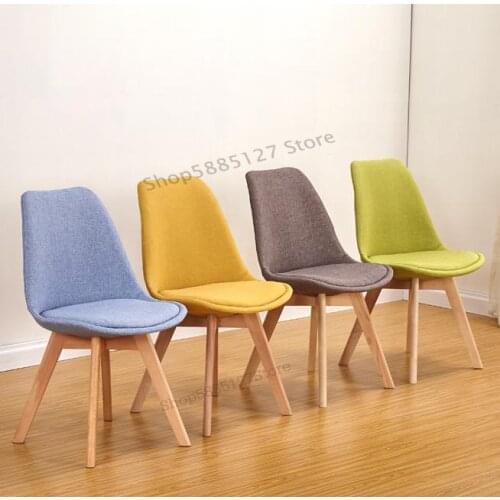Home Chair Modern Simple Solid Wood Chair Nordic Dining Chair Back Stool Desk Chair