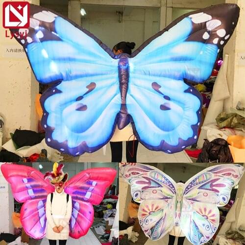 Inflatable person back simulation butterfly bar atmosphere props inflatable model