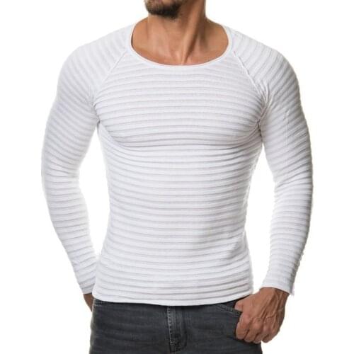 Muscle Male Sweater Fashion Jumper Pullovers Warm Patchwork Sweater Long Sleeve Slim Fit Tops Men Korean Style Plus Size 3XL