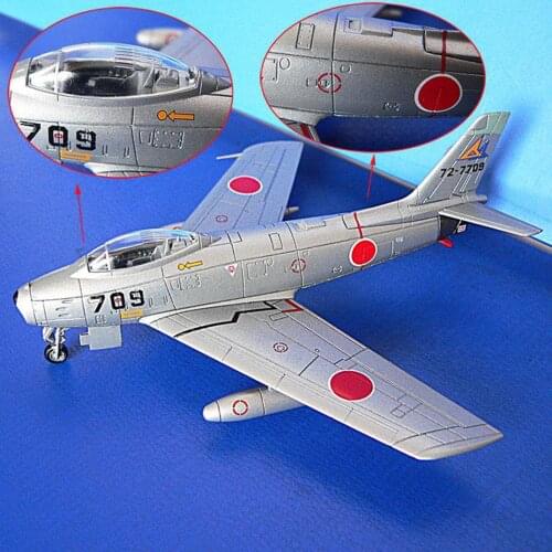 1:100 Collectible Diecast Plane 17F-86F Sabre Airplane Model for Home Decor Kids Toys