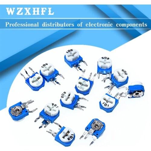 65pcs RM063 vertical blue white adjustable resistor kit 100 ohm -1M ohm 13 kinds * 5 PCS=65PCS