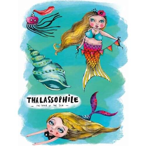 Summer Conch Mermaids Metal Cutting Dies Stamps Scrapbook Diary Secoration Embossing Stencil Template Diy Greeting Card Handmade