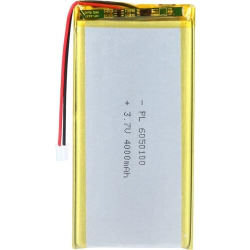 YDL 3.7V 4000mAh 6050100 Rechargeable Lipo Battery with JST Connector