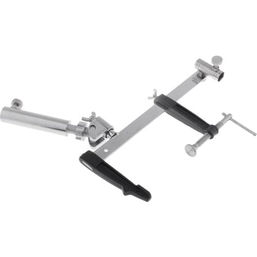 360-degree Adjustment Fishing Rod Pole Stand Support Rack + Bait Tray Rack