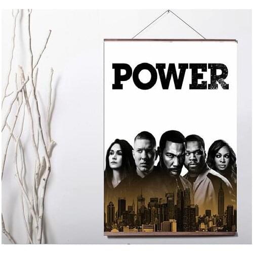 Power STARZ TV Movie Art Print canvas Poster Canvas Scroll Painting with wood