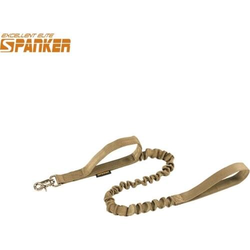 EXCELLENT ELITE SPANKER Military Outdoor Tactical Dog Bungee leash Dedicated Training Hunting Equipment Dual Handle Metal Buckle