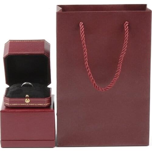 Luxury Ring Box Vintage Design Jewelry Display Organiser Valentine Wedding Gifts Perfect Engagement Prop Bracelets Tray