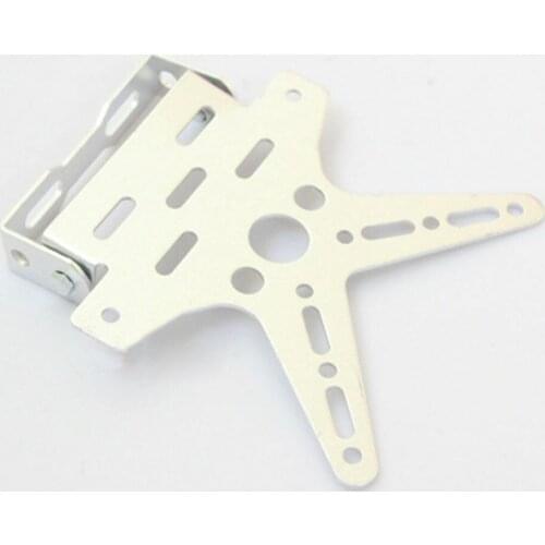 Silver License Plate Mount Bracket Holder Scooter Motorcycle Street Bike Custom