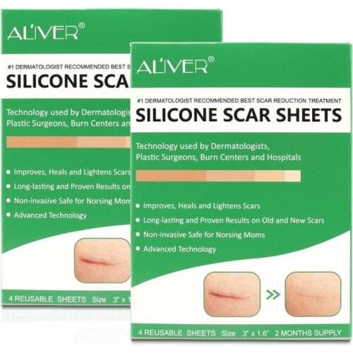 Silicone Reusable Scar Sheets Removal Patch Acne Gel Surgery Scar Silicon Patch Remove Trauma Burn Sheet Skin Repair Health Care