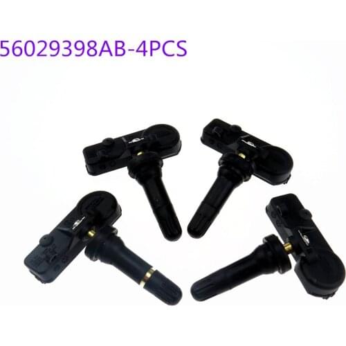 SCJYRXS Qty4 For Jeep Fiat Chrysler Mitsubishi Cherokee 56029398AA 433MHZ TPMS Tire Pressure Monitor Systems Sensor 56029398AB