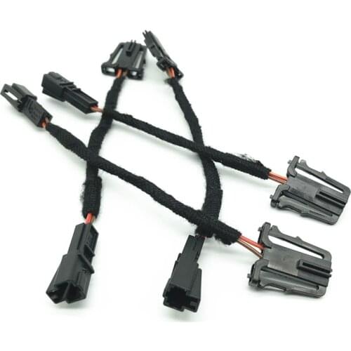 LED door welcome footwell light/trunk light converter plug adapter wire harness For VW Passat B6 B7 CC A3 A4 A5 A6 Q3 Q5 Q7 Seat