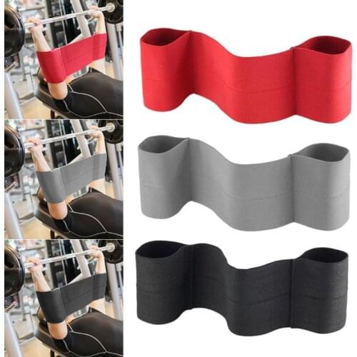 Weightlifting Bench Press Elbow Sleeves Resistance Band Fitness Elastic Bandage
