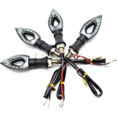 2PS Universal 12V 12 LED Motorcycle/Motorbike Turn Signal Indicators Blinker Amber Light Lamp Bulb For Honda For Yamaha