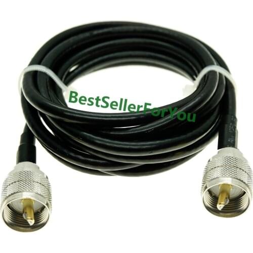 UHF Male PL-259 Male PL259 To UHF Male PL-259 Male PL259 Plug CONNECTOR RF Pigtail Jumper RG58 Cable Extension Cable