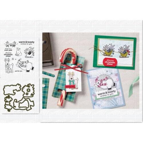 Animal Metal Cutting Dies and Stamps Stencils For Scrapbooking Stamps Embossing Mold DIY Paper Cards Crafts Cut