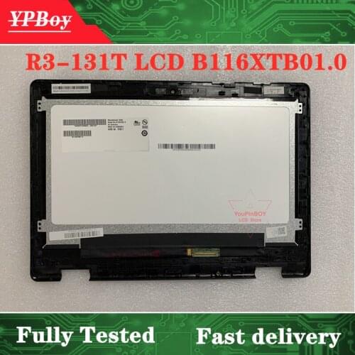 11.6 inch Laptop LCD Screen B116XTB01.0 Touch Screen Assembly For Acer Aspire R11 R3 R3-131T Series R3-131T-P7HA HD 1366*768