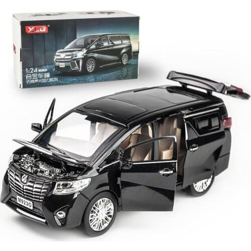 1/24 Toy Car Excellent Alphard MPV Car Toy Alloy Car Diecasts pull back Vehicles Car Model Toys For kids birthday Gifts