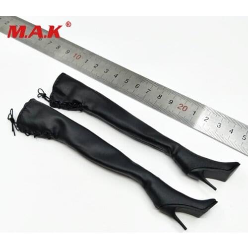 1/6scale female figure woman Neil Mechanical Age 2b Sister Boots blck Shoes Accessoriesin fit 12'' action figure body in stock